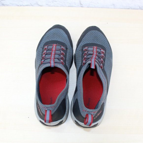 LL Bean Adventure Gray Breathable Rugged Mesh Slip on Sneakers Size US 5 - Picture 6 of 9